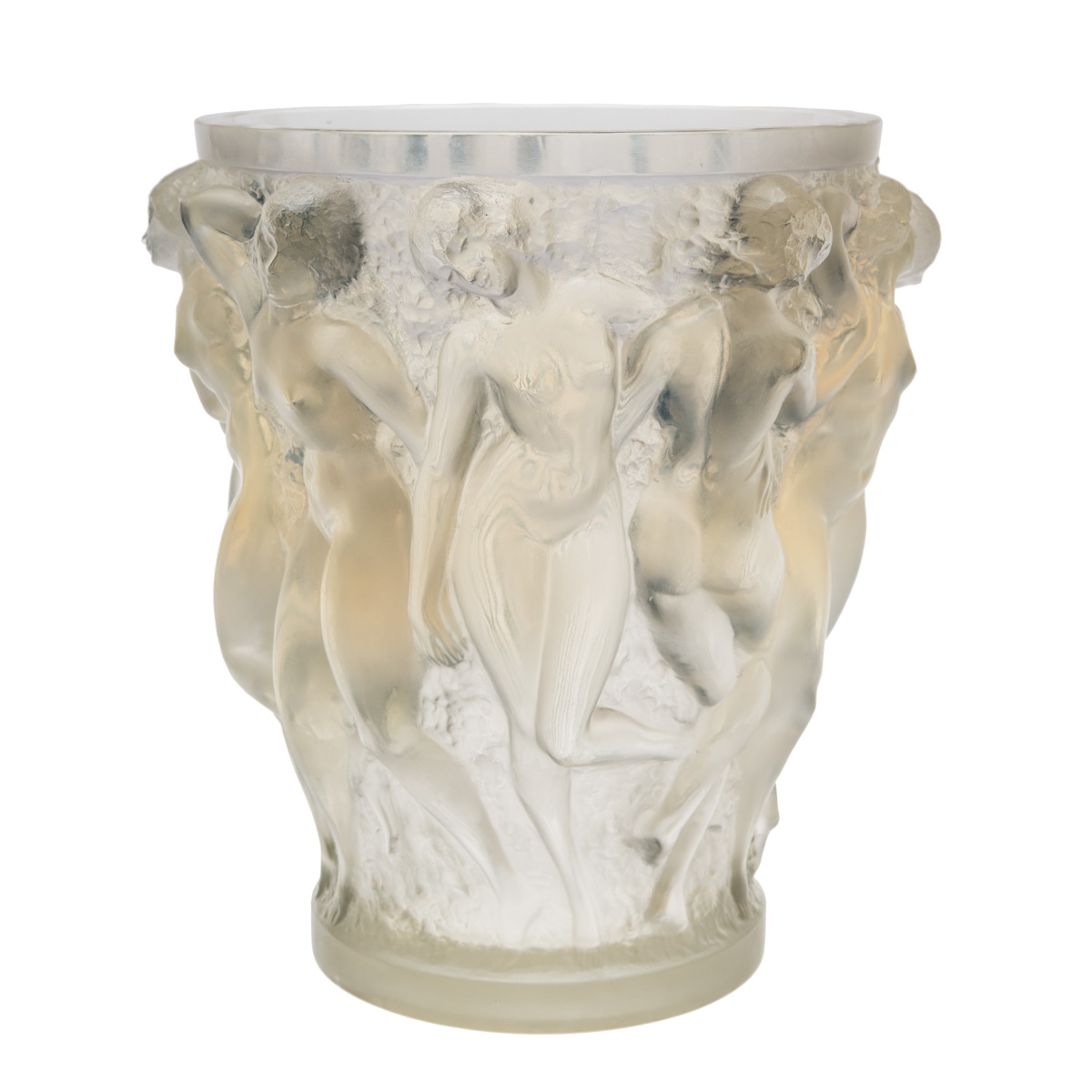 Bacchantes vase in glass