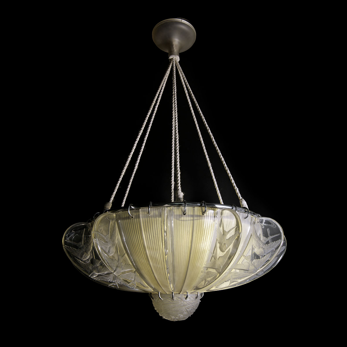 Lustre Hirondelles Lalique